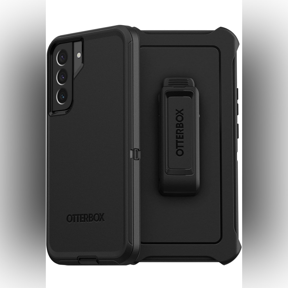 Samsung S22 Plus Black Phone Case with Holster